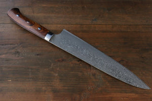 佐治 武士 R2/SG2 黒ダマスカス 牛刀包丁  240mm アイアンウッド柄 - 清助刃物