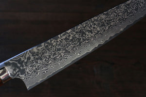佐治 武士 R2/SG2 黒ダマスカス 牛刀包丁 和包丁 210mm アイアンウッド柄 - 清助刃物
