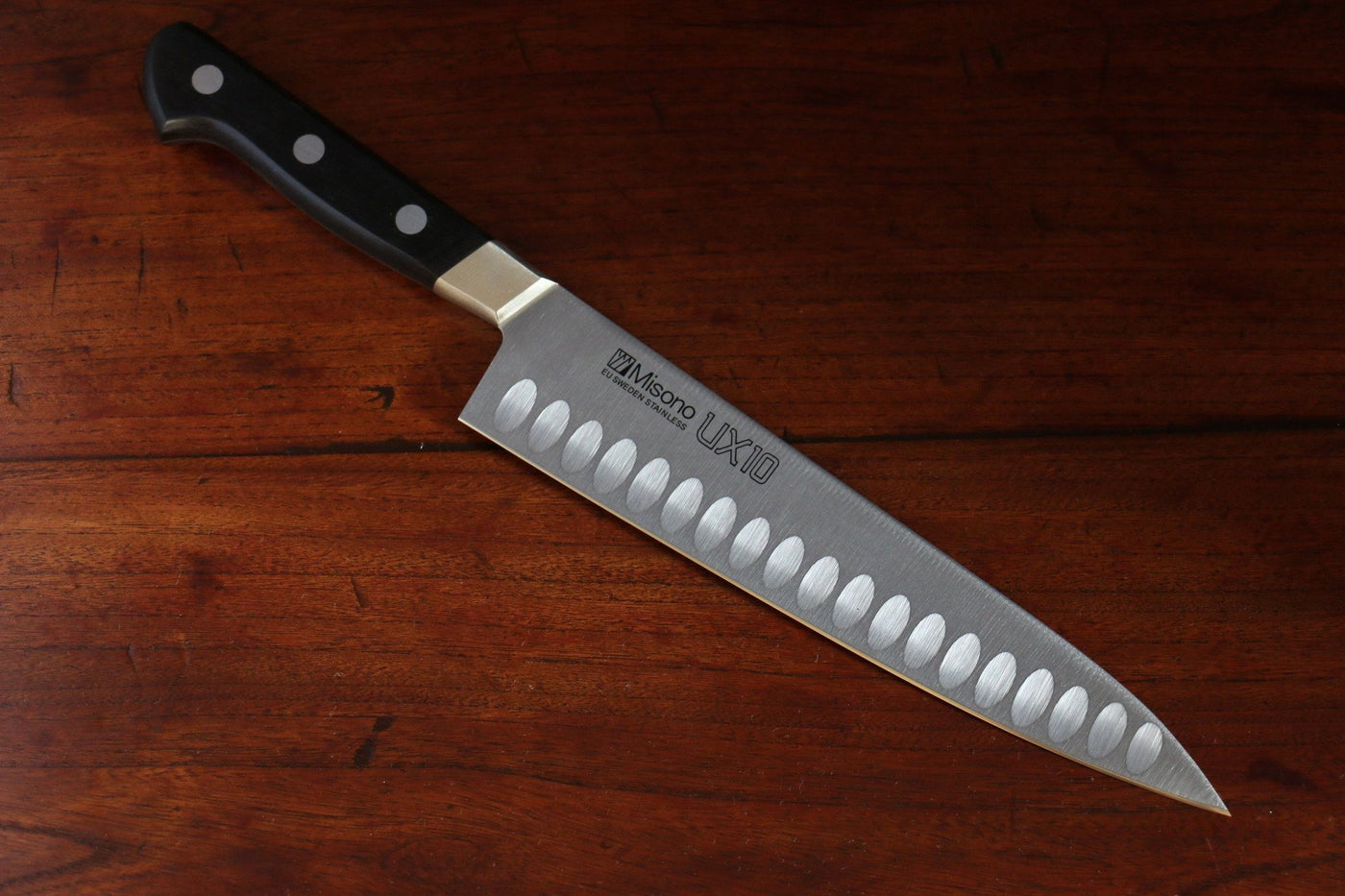 ミソノ UX10 ステンレス鋼 牛刀サーモン – 清助刃物
