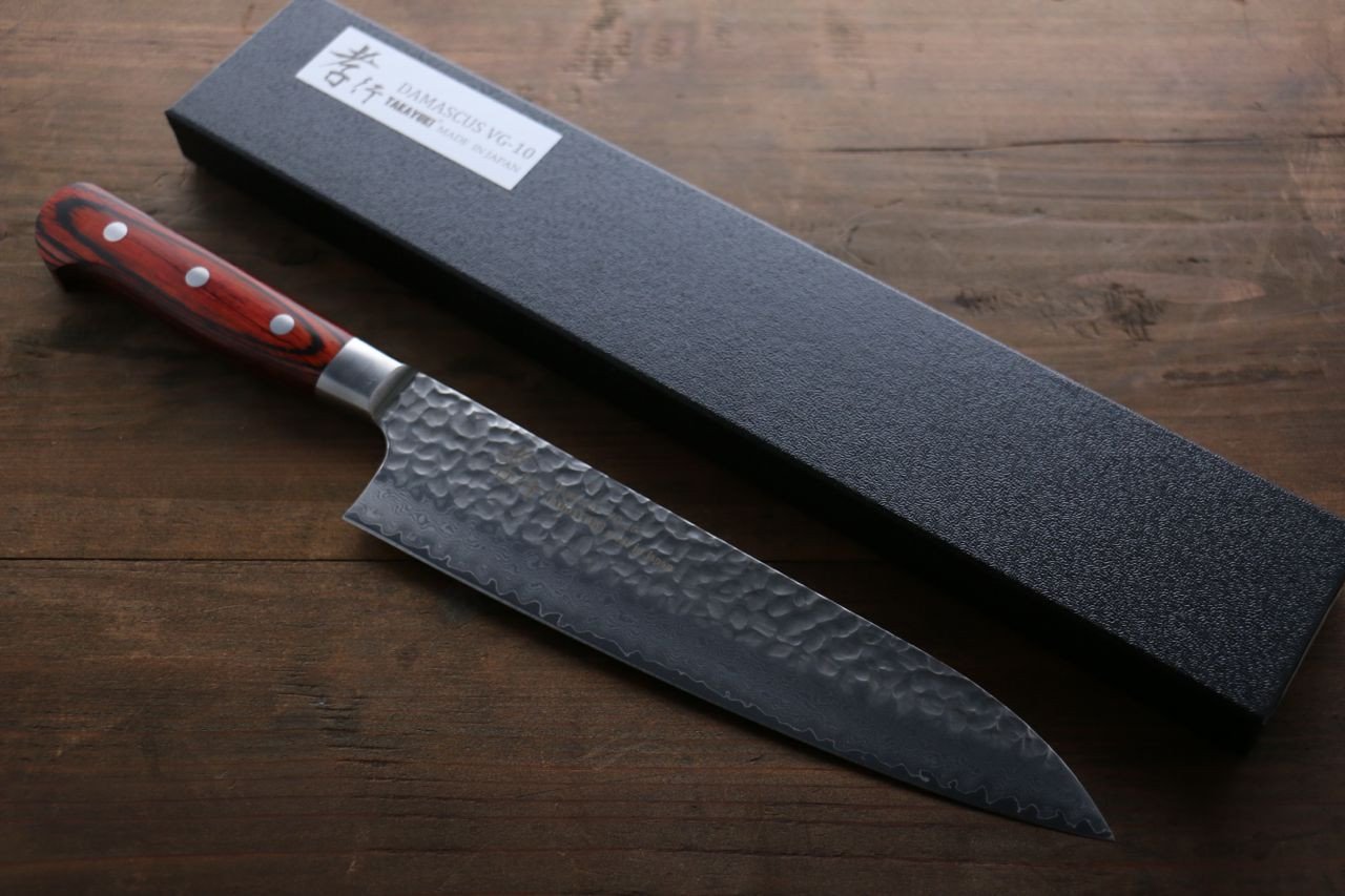 堺 孝行 33層 ダマスカス 牛刀包丁 210mm ＆ ペティナイフ 150mm  セット - 清助刃物