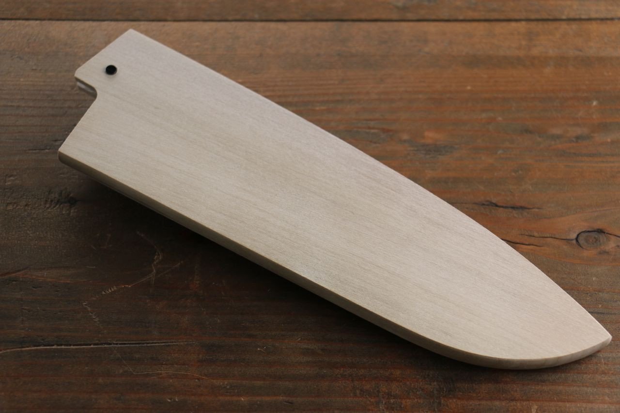 Magnolia Saya Sheath for Santoku Knife with Plywood Pin 180mm - 清助刃物