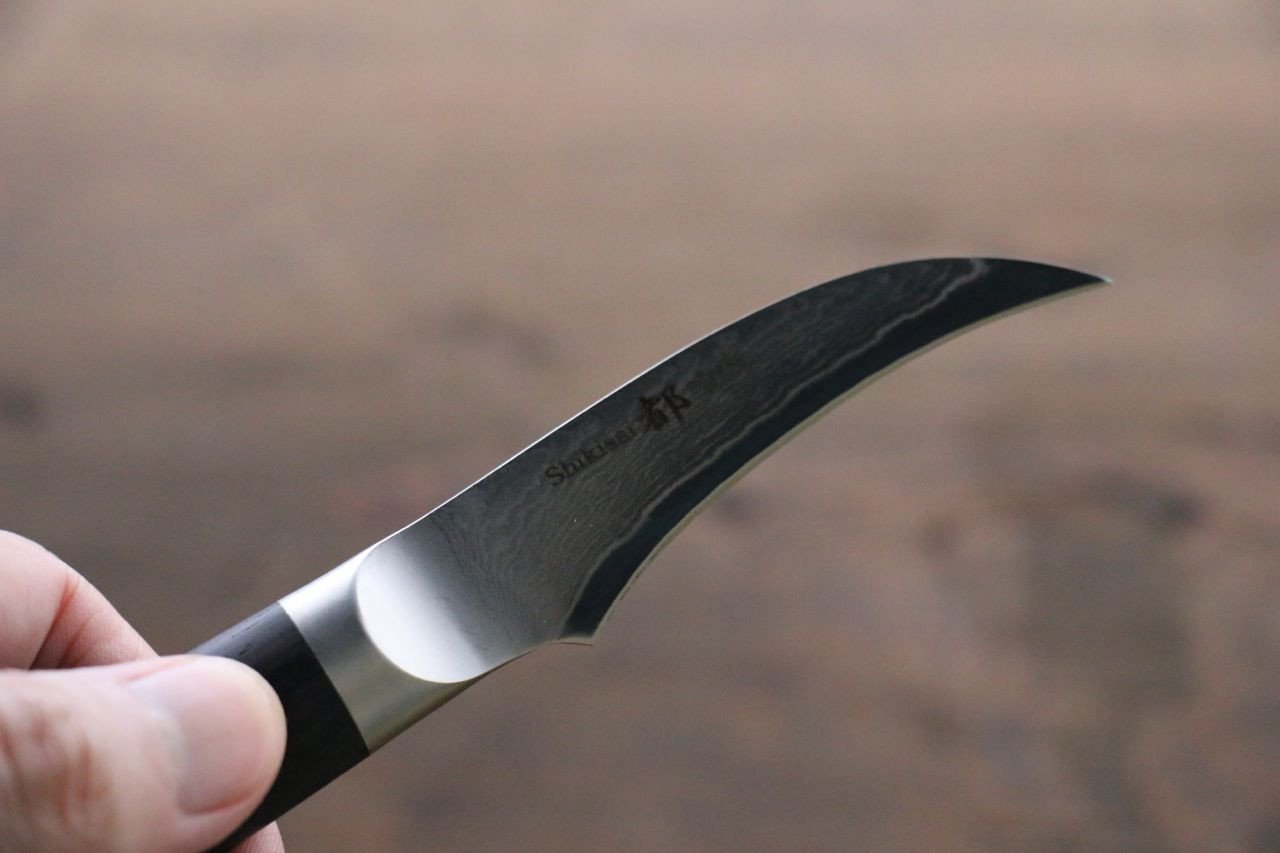都 AUS8 33層ダマスカス ピーリングナイフ  65mm - 清助刃物