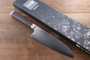 都 AUS8 33層ダマスカス 三徳包丁  180mm - 清助刃物