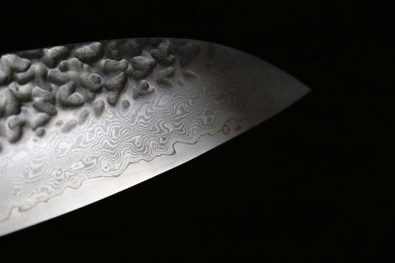 堺 孝行 33層 ダマスカス 三徳包丁 & ペティナイフ 150mm セット - 清助刃物